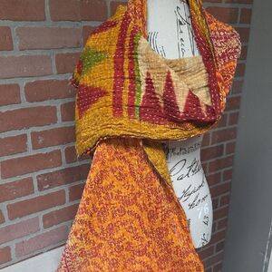 Colorful Kantha Scarf #68